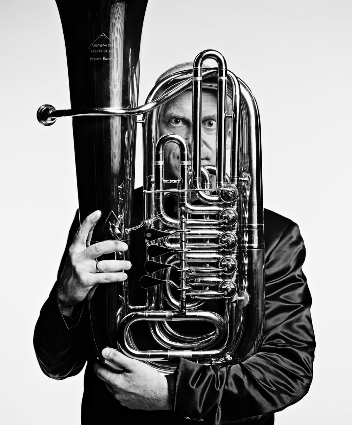 Øystein Baadsvik hinter Tuba