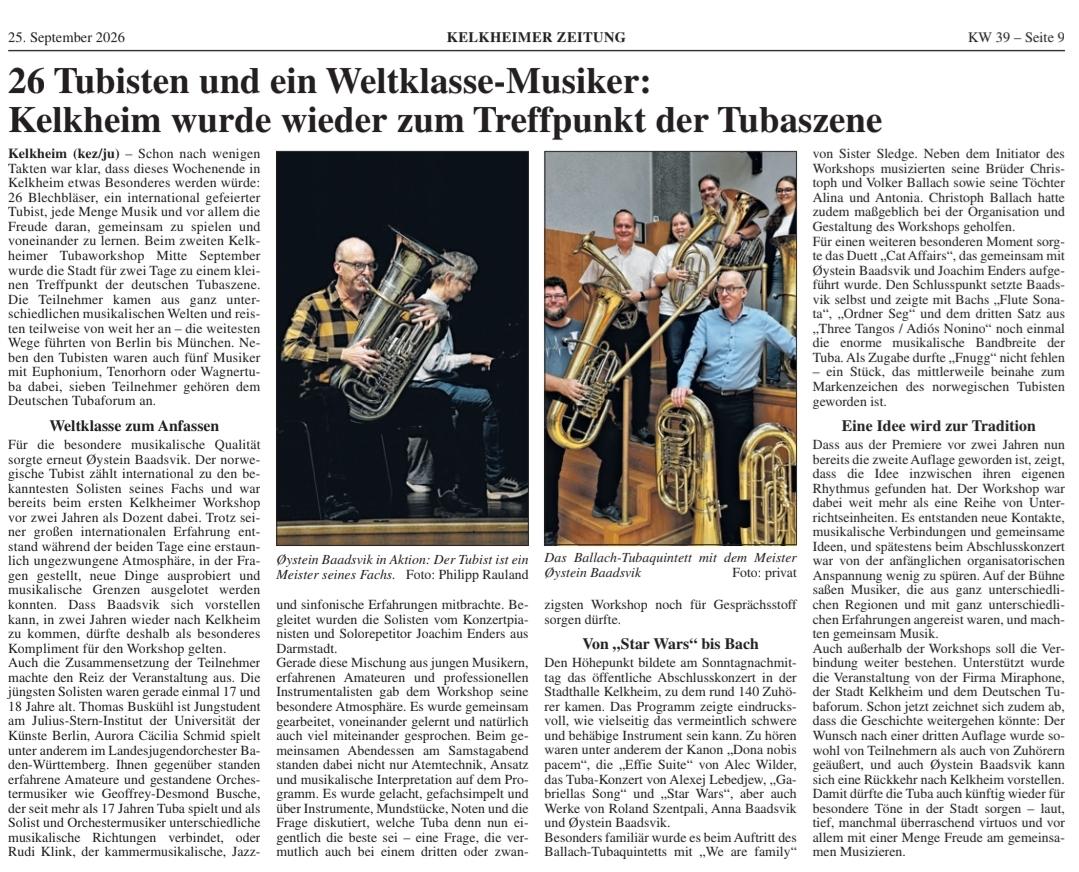 Presse Bericht Kelkheimer Zeitung TWK 26